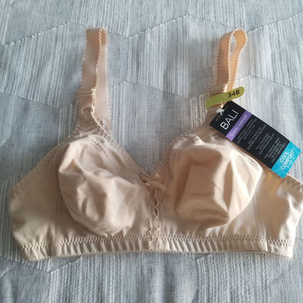 Bali Cotton Wireless Classic Support Nude Style DF3036 Size 34B